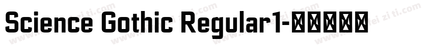 Science Gothic Regular1字体转换